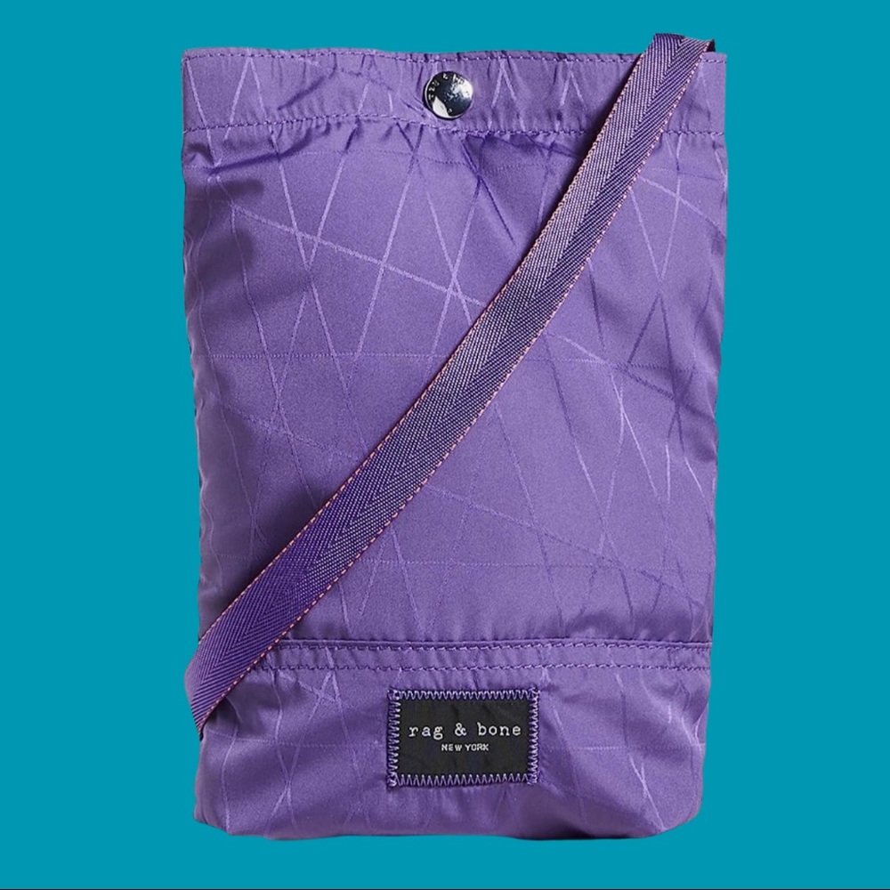Rag & Bone Addison Carryall Tote Bag in Blue Violet Nylon, never used